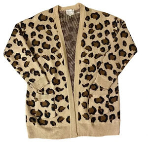 Hayden Leopard Print Cardigan, Small/Medium